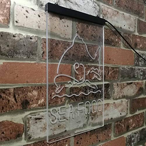 Seafood LED Light Sign - Way Up Gifts