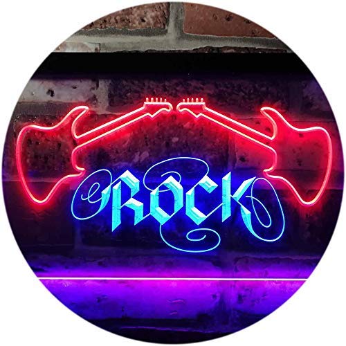 Guitars Rock Music LED Light Sign - Way Up Gifts