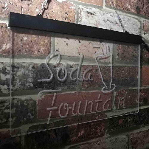 Soda Fountain Drinks LED Light Sign - Way Up Gifts