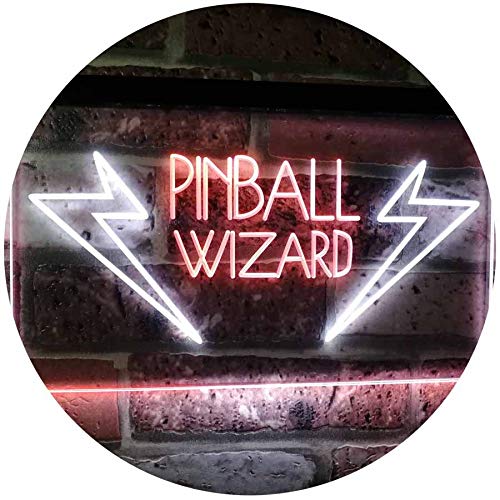 Arcade Game Room Pinball Wizard LED Light Sign - Way Up Gifts