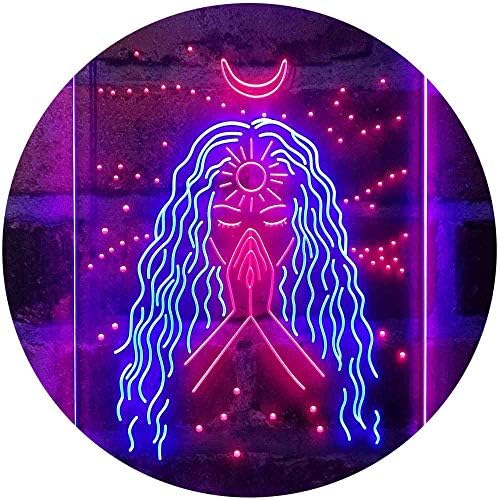 Psychic Girl Moon Star Bedroom Decoration LED Light Sign - Way Up Gifts