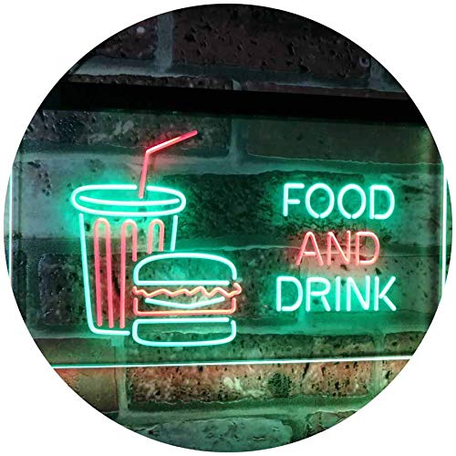 Soda Burgers Food and Drink LED Light Sign - Way Up Gifts