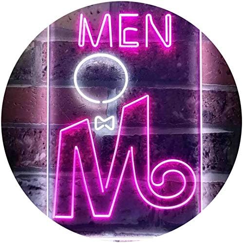 Retro Men Toilet Restroom LED Light Sign - Way Up Gifts