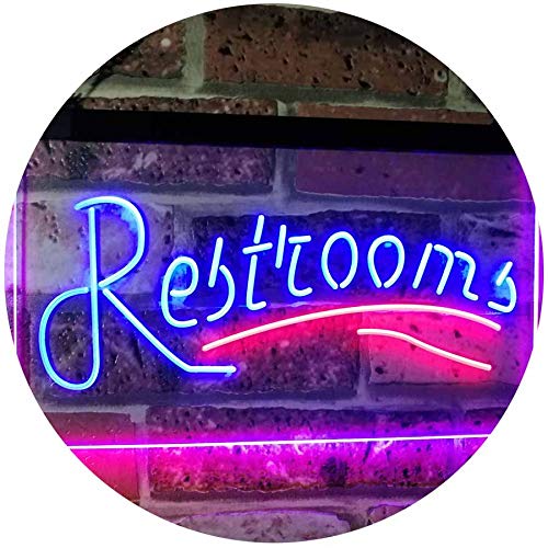 Restrooms LED Light Sign - Way Up Gifts