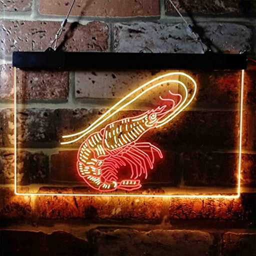 Shrimp Seafood Ocean Display LED Light Sign - Way Up Gifts