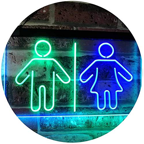 Restrooms LED Light Sign - Way Up Gifts