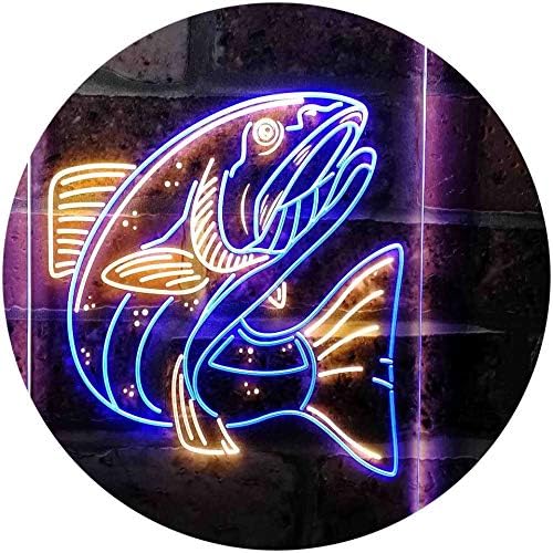 Salmon Fish LED Light Sign - Way Up Gifts