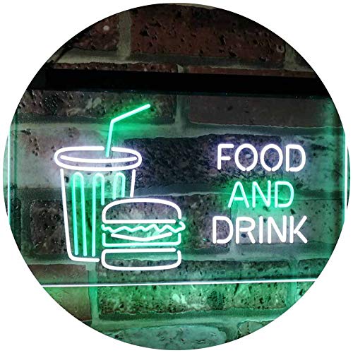 Soda Burgers Food and Drink LED Light Sign - Way Up Gifts