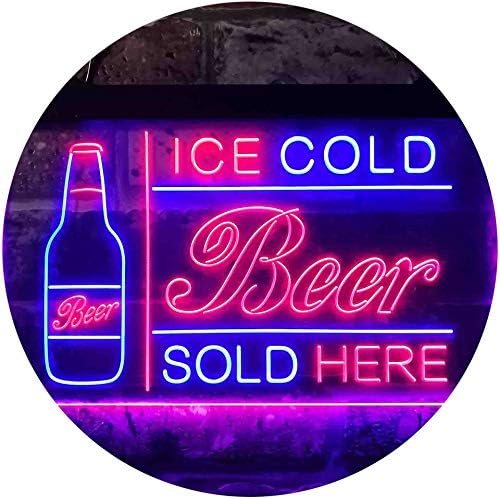 Ice Cold Beer Sold Here LED Light Sign - Way Up Gifts
