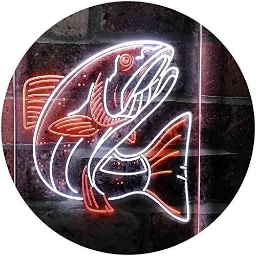 Salmon Fish LED Light Sign - Way Up Gifts