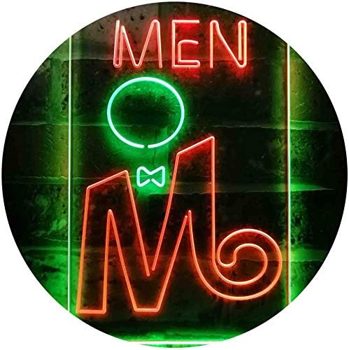 Retro Men Toilet Restroom LED Light Sign - Way Up Gifts