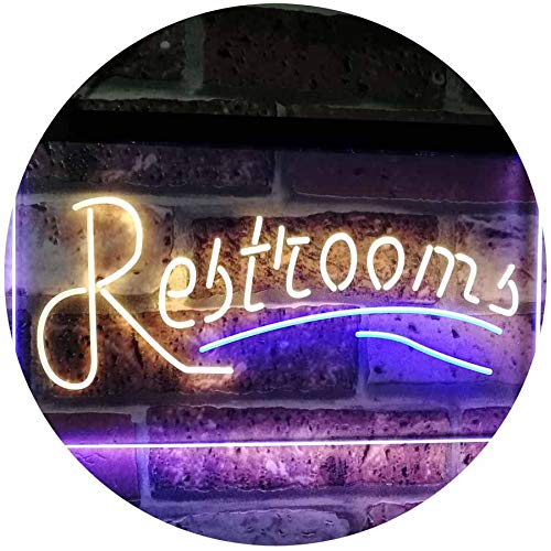 Restrooms LED Light Sign - Way Up Gifts