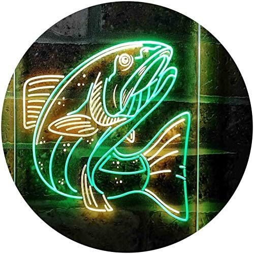 Salmon Fish LED Light Sign - Way Up Gifts