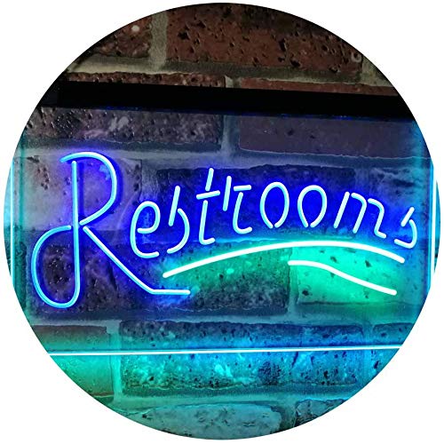 Restrooms LED Light Sign - Way Up Gifts