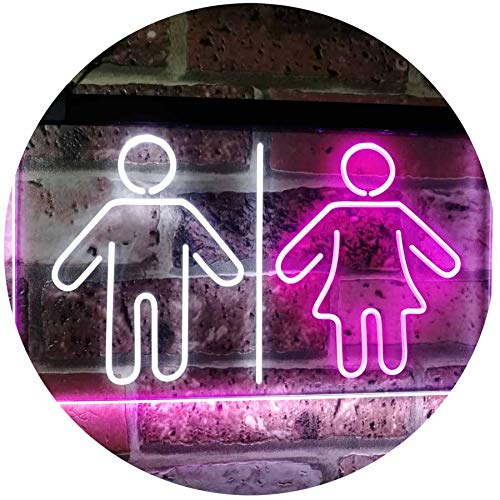 Restrooms LED Light Sign - Way Up Gifts