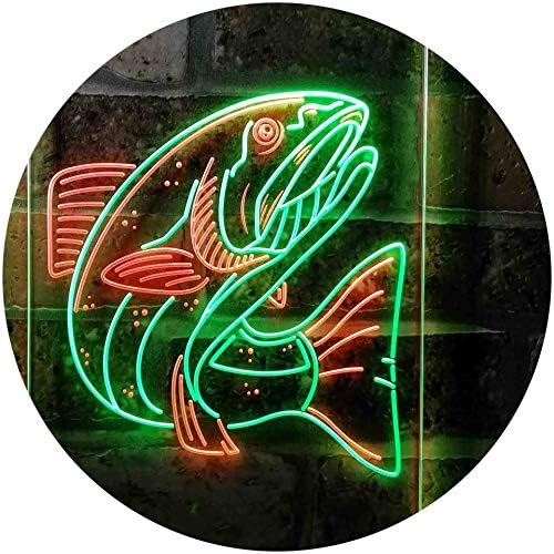 Salmon Fish LED Light Sign - Way Up Gifts