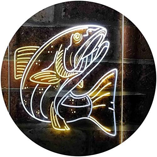 Salmon Fish LED Light Sign - Way Up Gifts