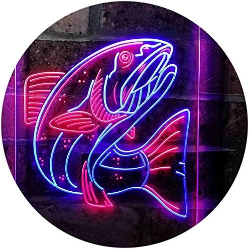 Salmon Fish LED Light Sign - Way Up Gifts