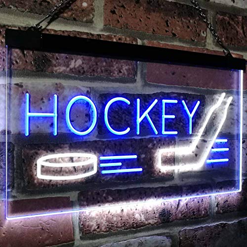 Sports Man Cave Hockey LED Light Sign - Way Up Gifts