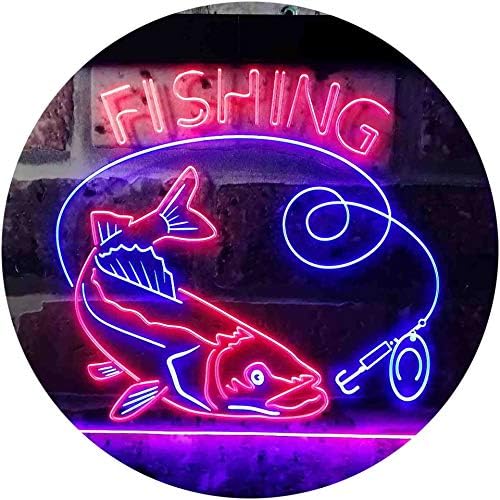 Fishing Camp Cabin LED Light Sign - Way Up Gifts