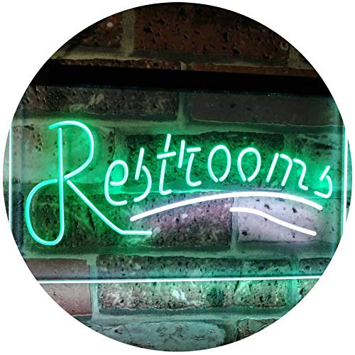 Restrooms LED Light Sign - Way Up Gifts