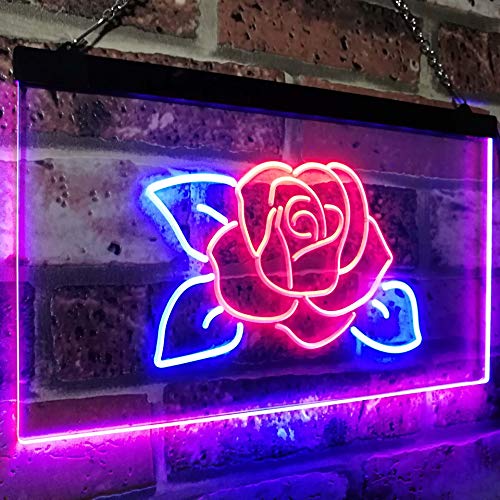 Rose Flower LED Light Sign - Way Up Gifts