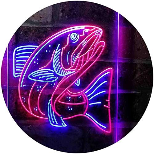 Salmon Fish LED Light Sign - Way Up Gifts