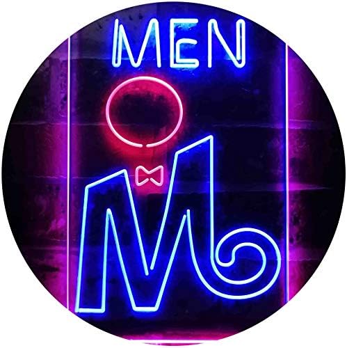 Retro Men Toilet Restroom LED Light Sign - Way Up Gifts