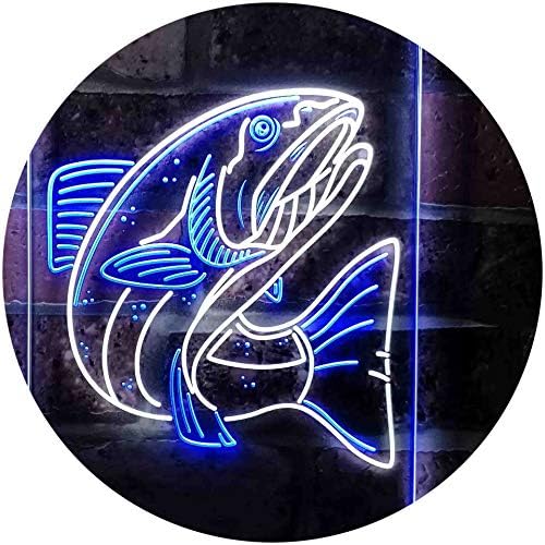 Salmon Fish LED Light Sign - Way Up Gifts
