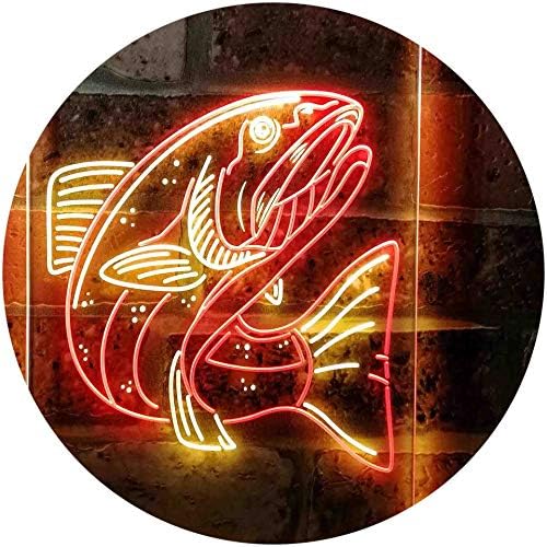 Salmon Fish LED Light Sign - Way Up Gifts