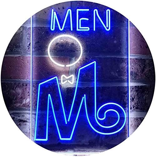 Retro Men Toilet Restroom LED Light Sign - Way Up Gifts