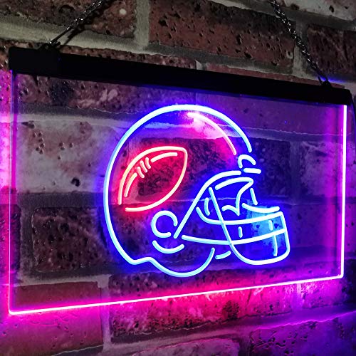 Sports Man Cave Football LED Light Sign - Way Up Gifts