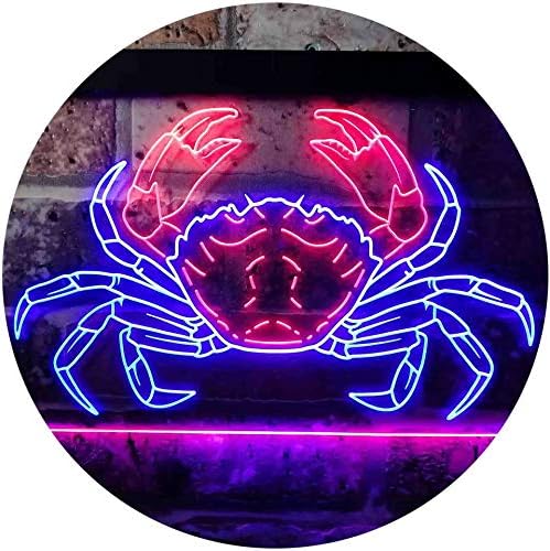 Crab Seafood Ocean Display LED Light Sign - Way Up Gifts