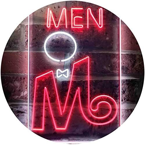 Retro Men Toilet Restroom LED Light Sign - Way Up Gifts