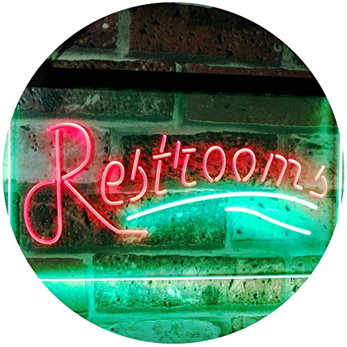 Restrooms LED Light Sign - Way Up Gifts