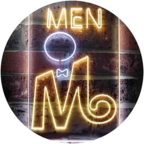 Retro Men Toilet Restroom LED Light Sign - Way Up Gifts