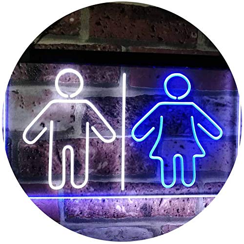 Restrooms LED Light Sign - Way Up Gifts