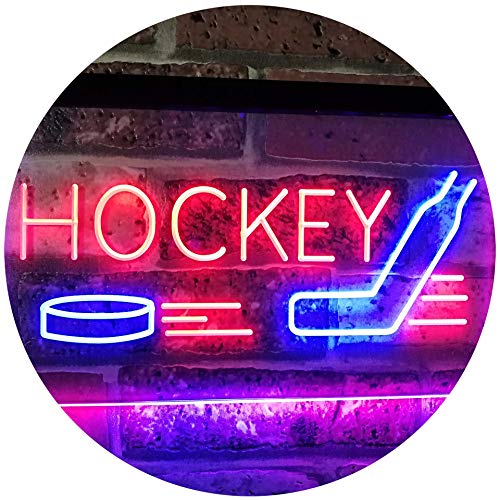 Sports Man Cave Hockey LED Light Sign - Way Up Gifts
