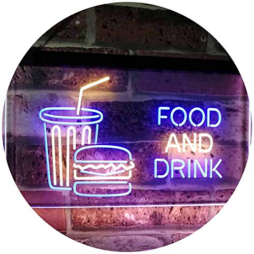 Soda Burgers Food and Drink LED Light Sign - Way Up Gifts
