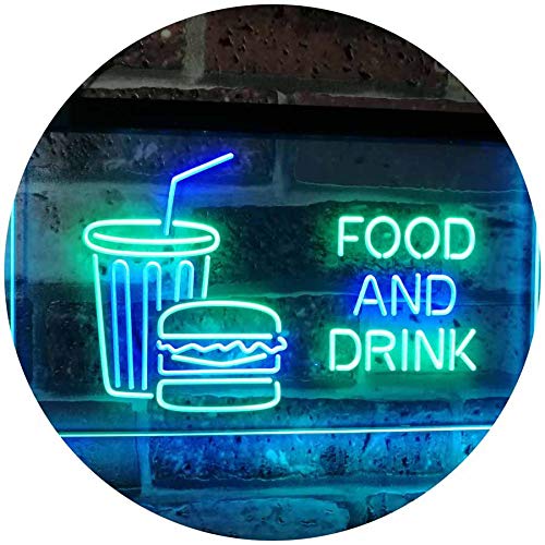 Soda Burgers Food and Drink LED Light Sign - Way Up Gifts