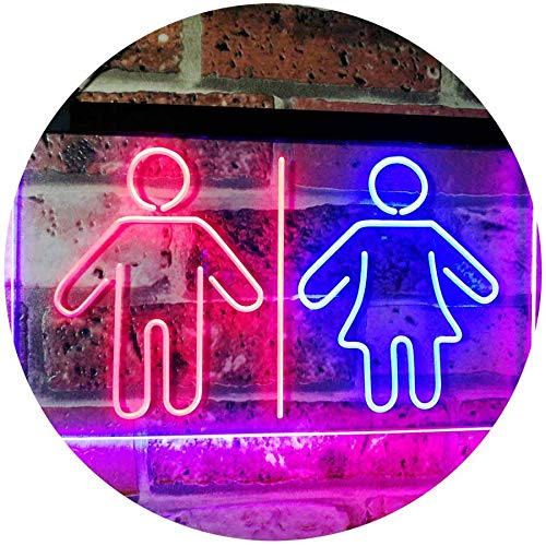 Restrooms LED Light Sign - Way Up Gifts