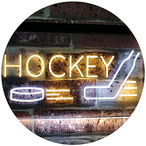 Sports Man Cave Hockey LED Light Sign - Way Up Gifts
