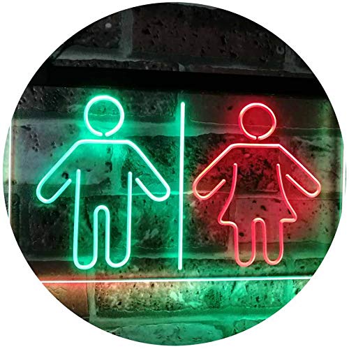 Restrooms LED Light Sign - Way Up Gifts