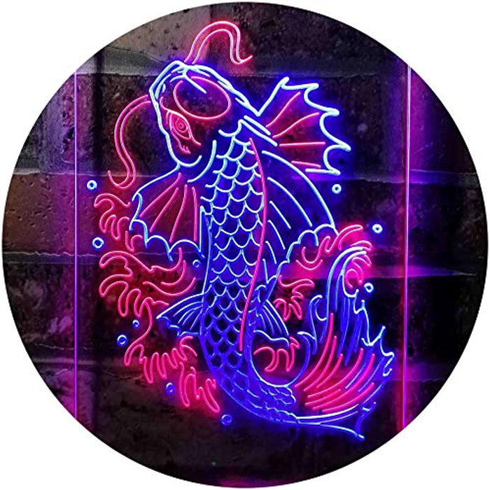 Koi Fish Display LED Light Sign - Way Up Gifts