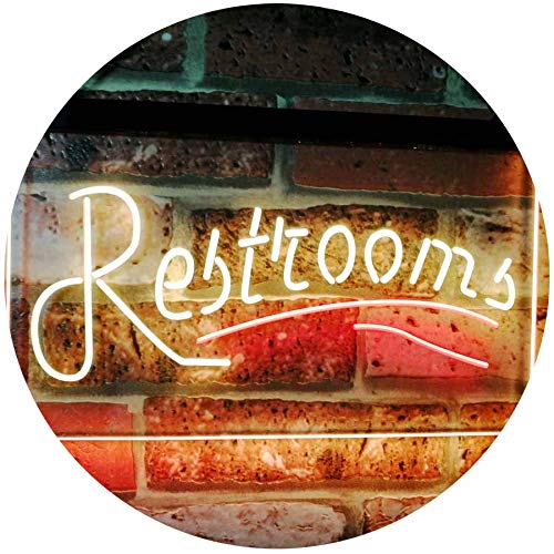 Restrooms LED Light Sign - Way Up Gifts