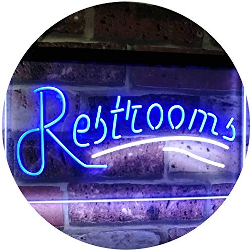 Restrooms LED Light Sign - Way Up Gifts