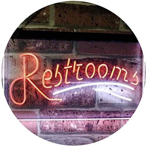 Restrooms LED Light Sign - Way Up Gifts