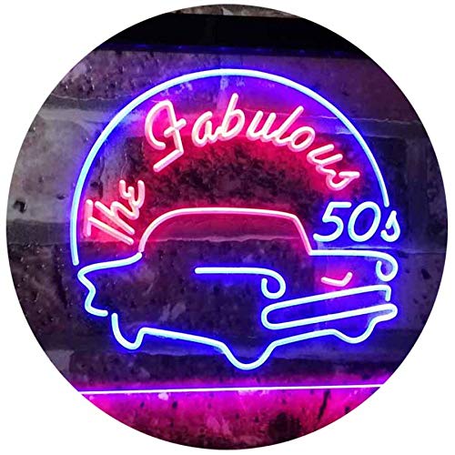 The Fabulous 50s LED Light Sign - Way Up Gifts
