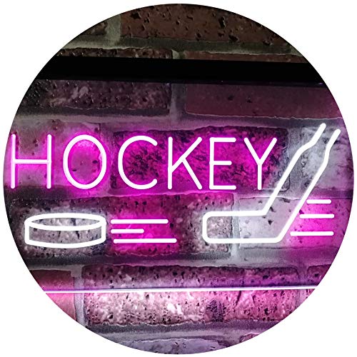 Sports Man Cave Hockey LED Light Sign - Way Up Gifts