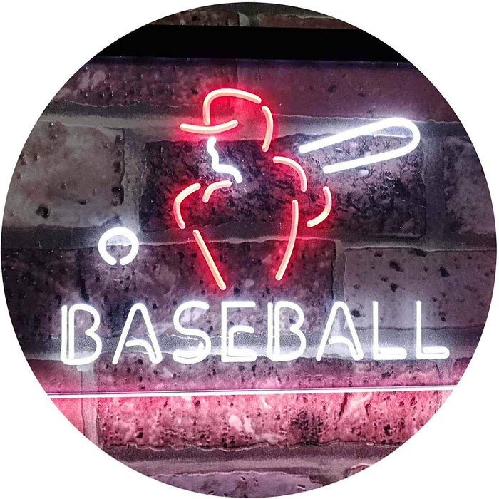 Sports Man Cave Baseball LED Light Sign - Way Up Gifts